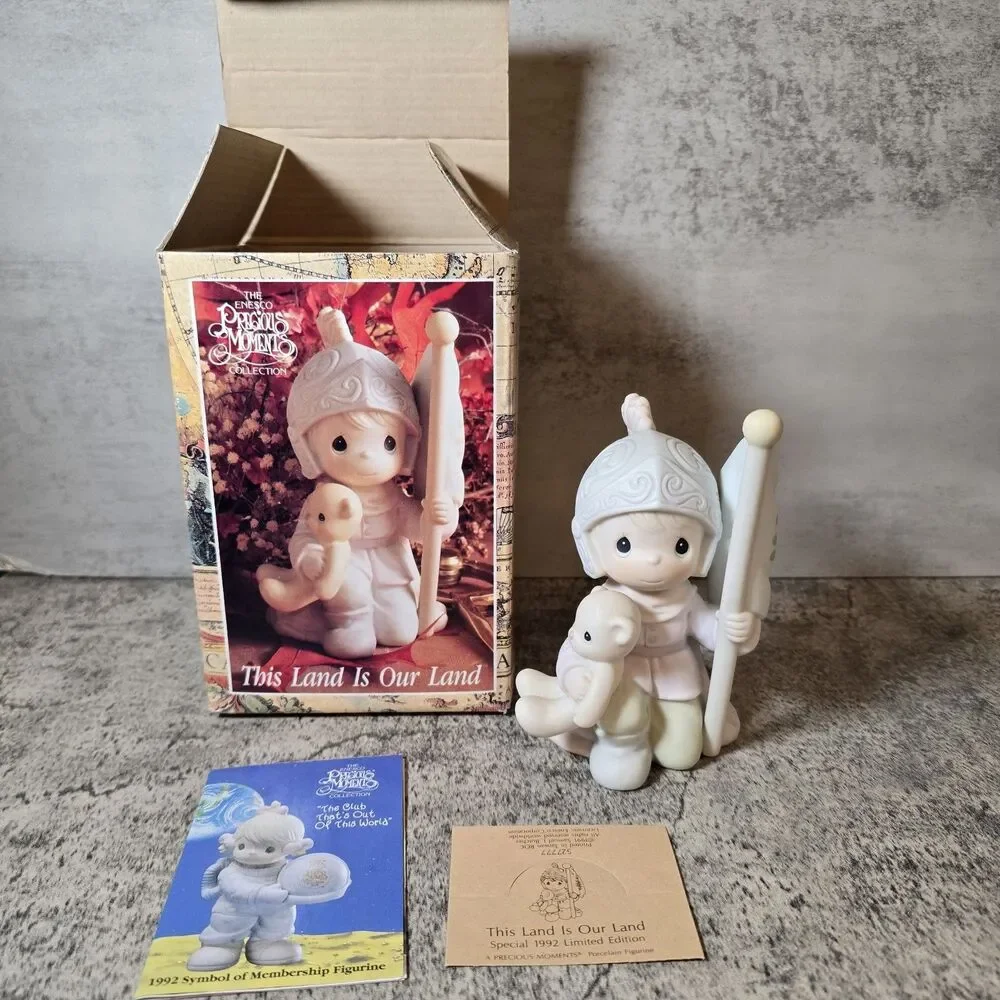 Precious Moments 527777 This Land Is Our Land 1991 Columbus Figurine New Open Bx
